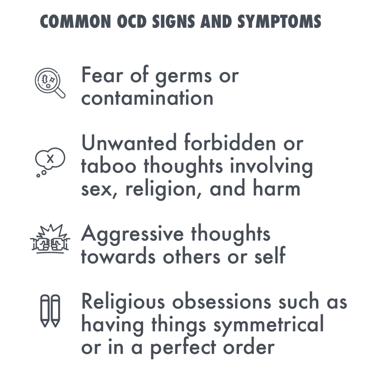 Obsessive Compulsive Disorder - Signs & Symptoms